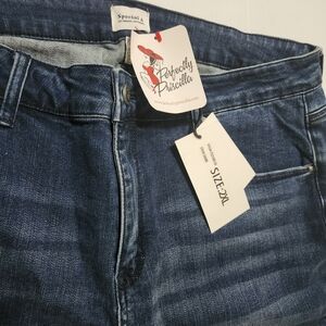 Perfectly Priscilla Women's High Rise Blue Jeans